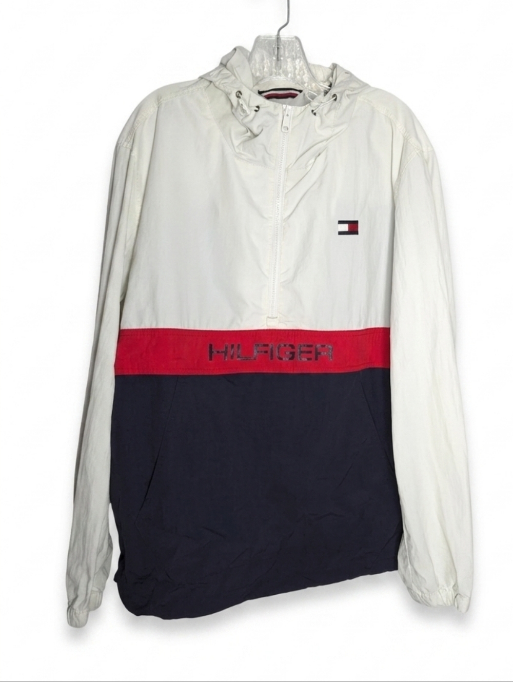 Tommy Hilfiger Windbreaker Jacket - White, Red, Navy